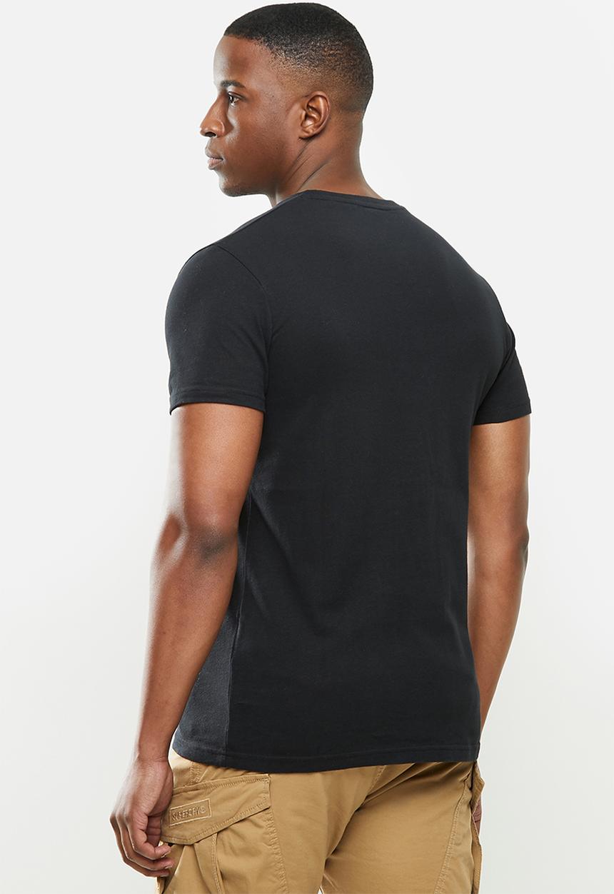 Superdry. - Vl outline pop tee - black