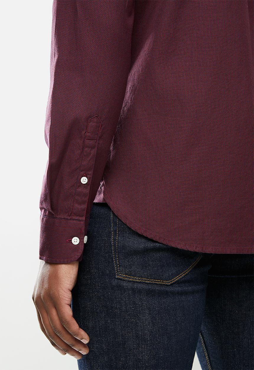 Superdry. - Classic university oxford - burgundy 