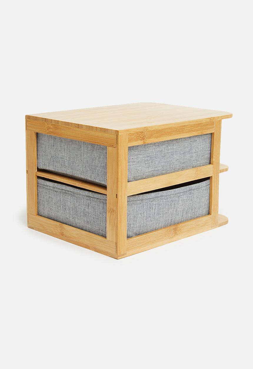 Sixth Floor - Bamboo drawer organiser - grey