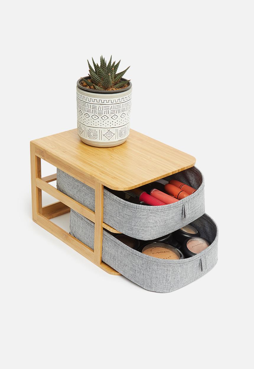 Sixth Floor - Bamboo drawer organiser - grey