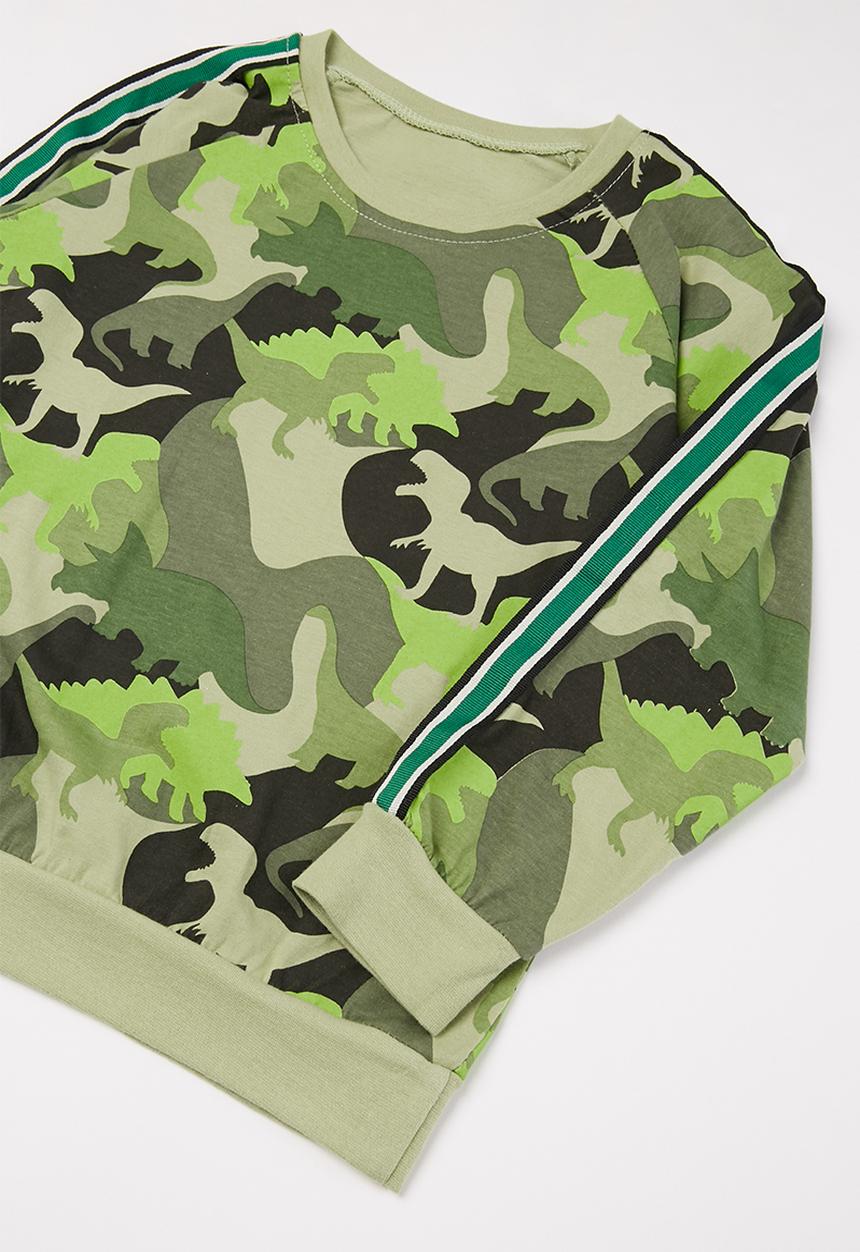 Pop Candy - Boys dino camo top & pants set - multi