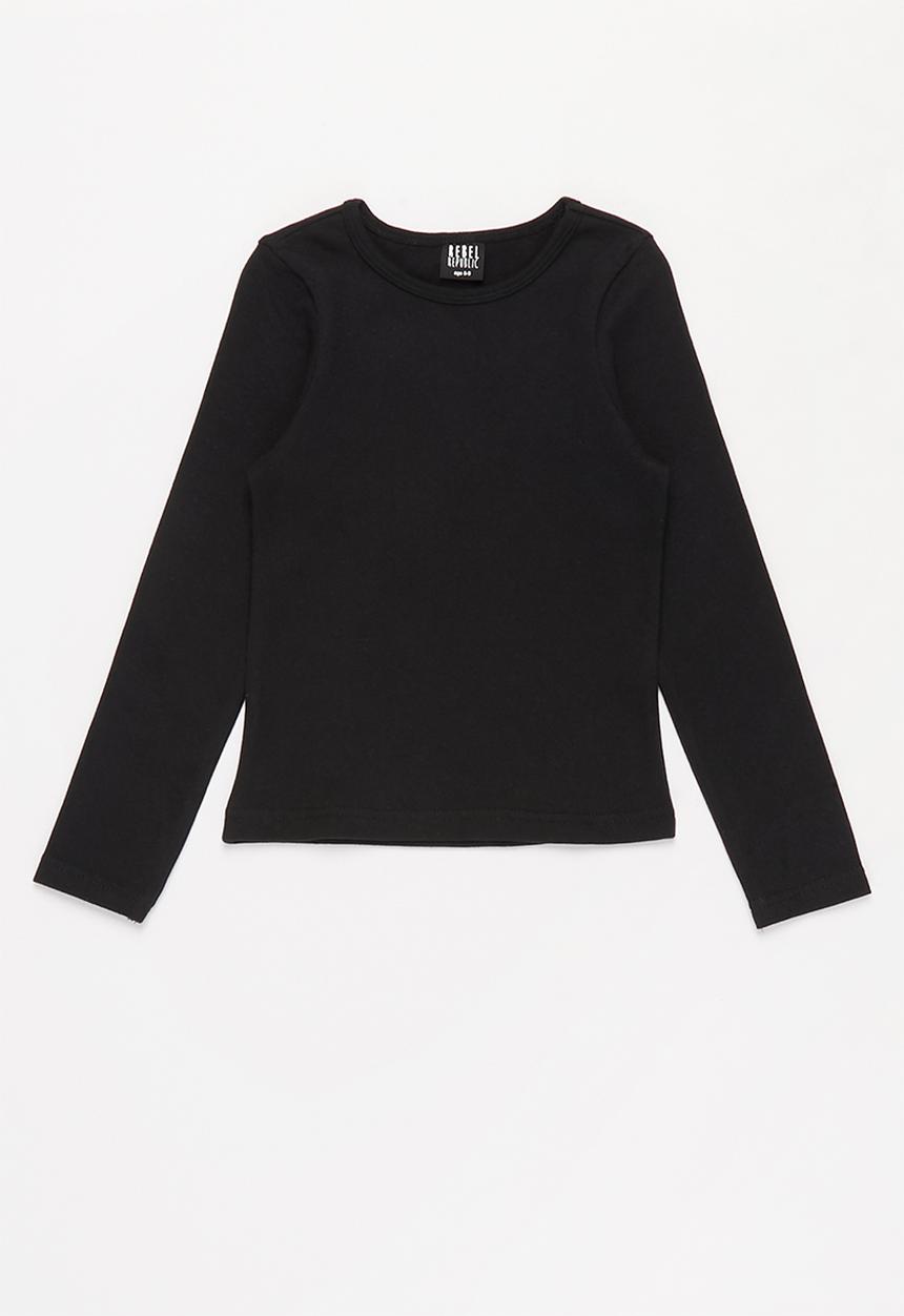 Rebel Republic - Girls long sleeve tee - black