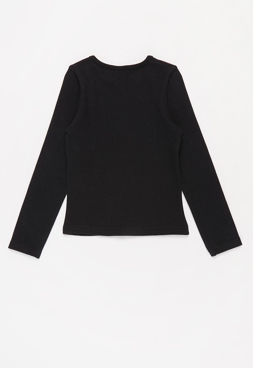 Rebel Republic - Girls long sleeve tee - black