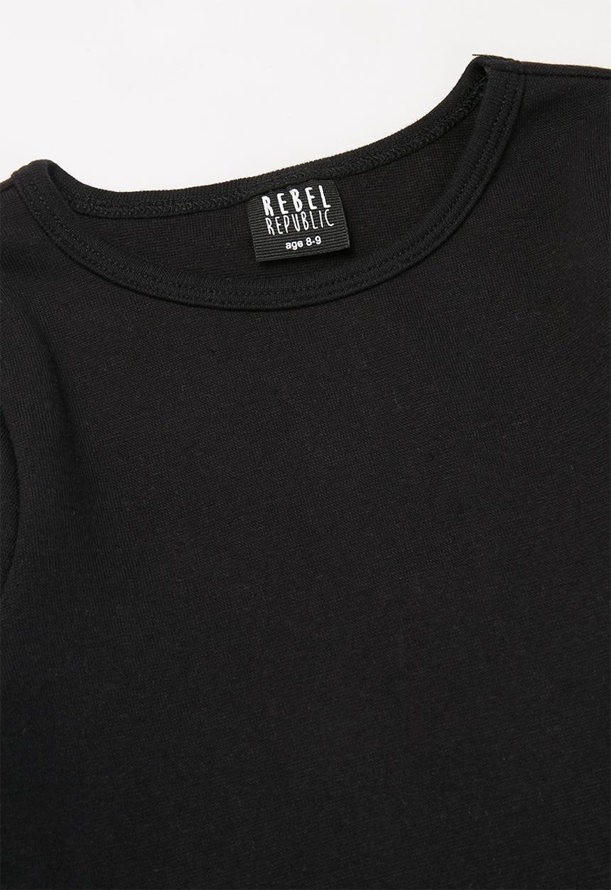 Rebel Republic - Girls long sleeve tee - black