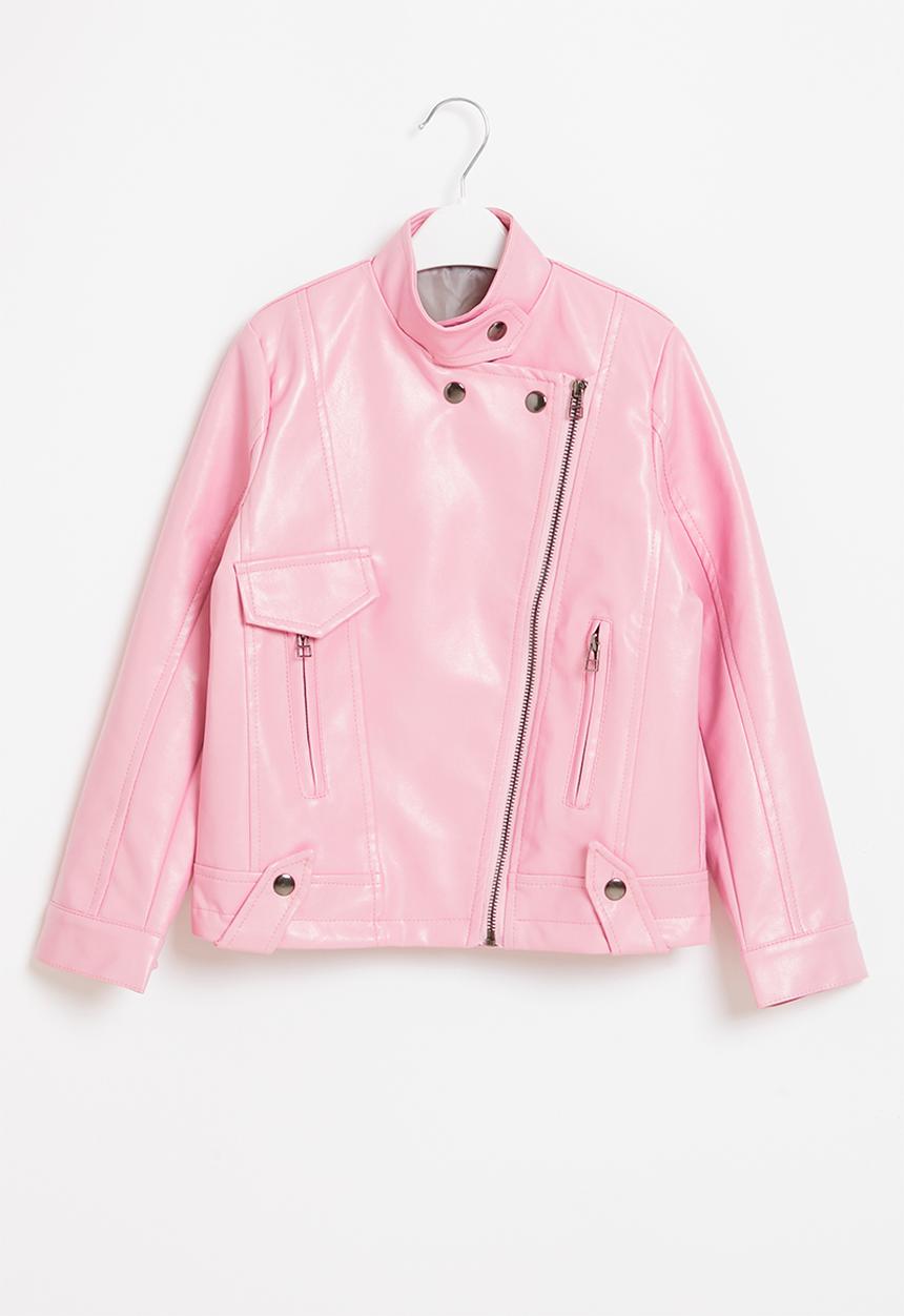 Rebel Republic - Girls biker jacket - pink