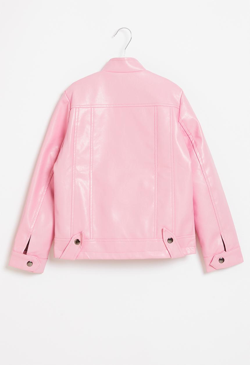Rebel Republic - Girls biker jacket - pink