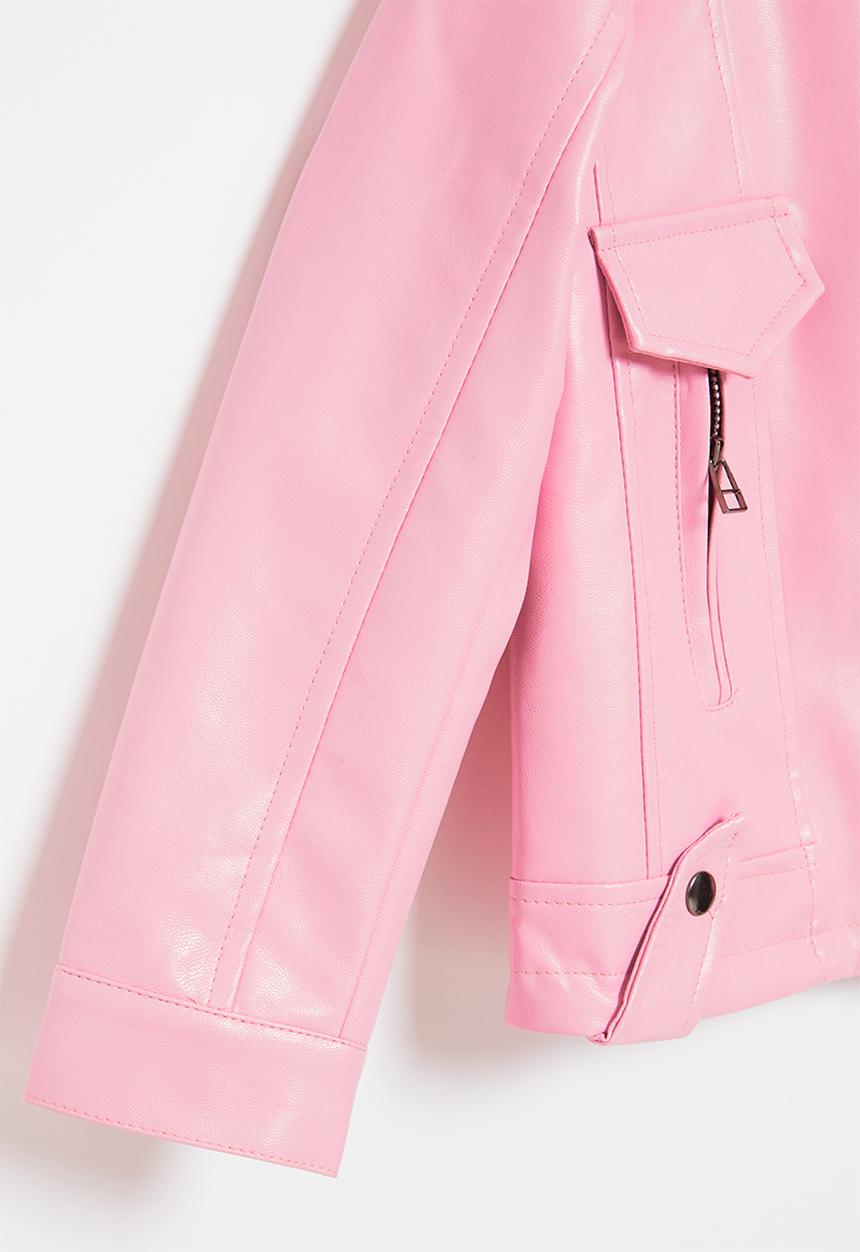 Rebel Republic - Girls biker jacket - pink