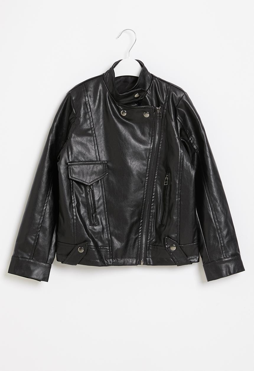Rebel Republic - Girls biker jacket - black