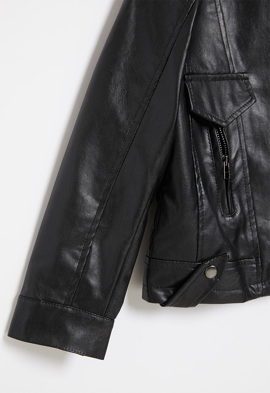 Rebel Republic - Girls biker jacket - black