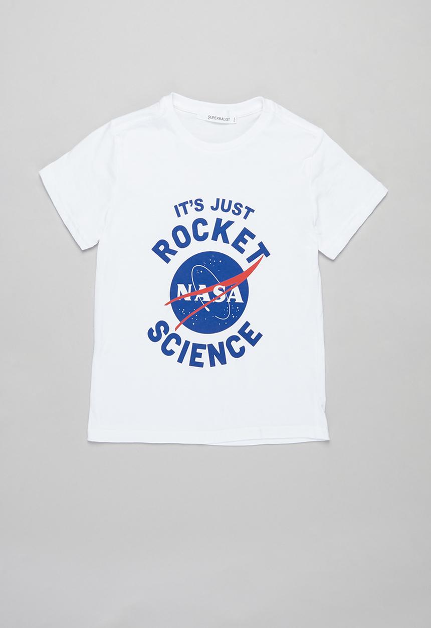 Superbalist - Nasa boys printed tee - white