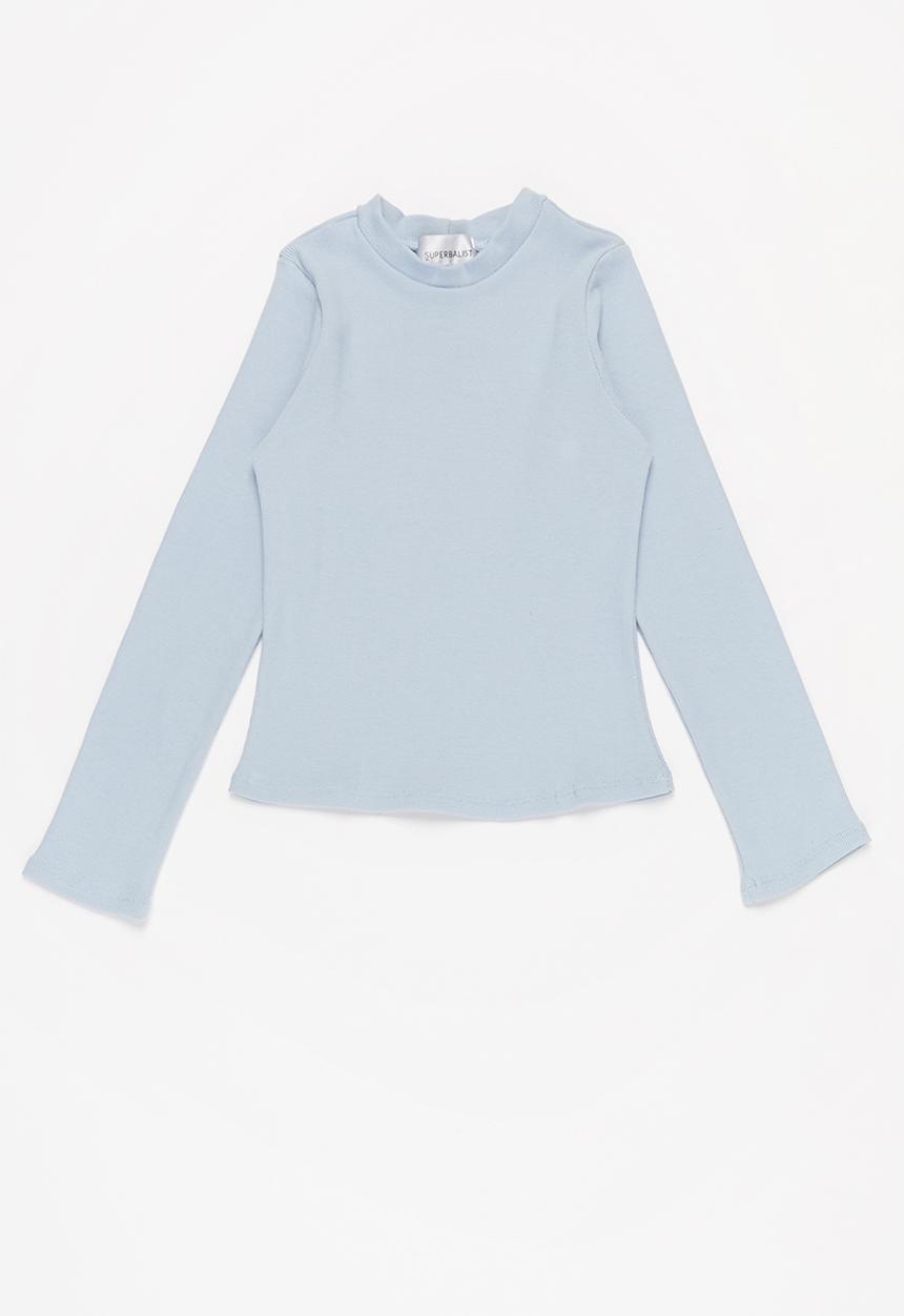 Superbalist - Girls 2 pack lycra rib tops - light blue & lilac