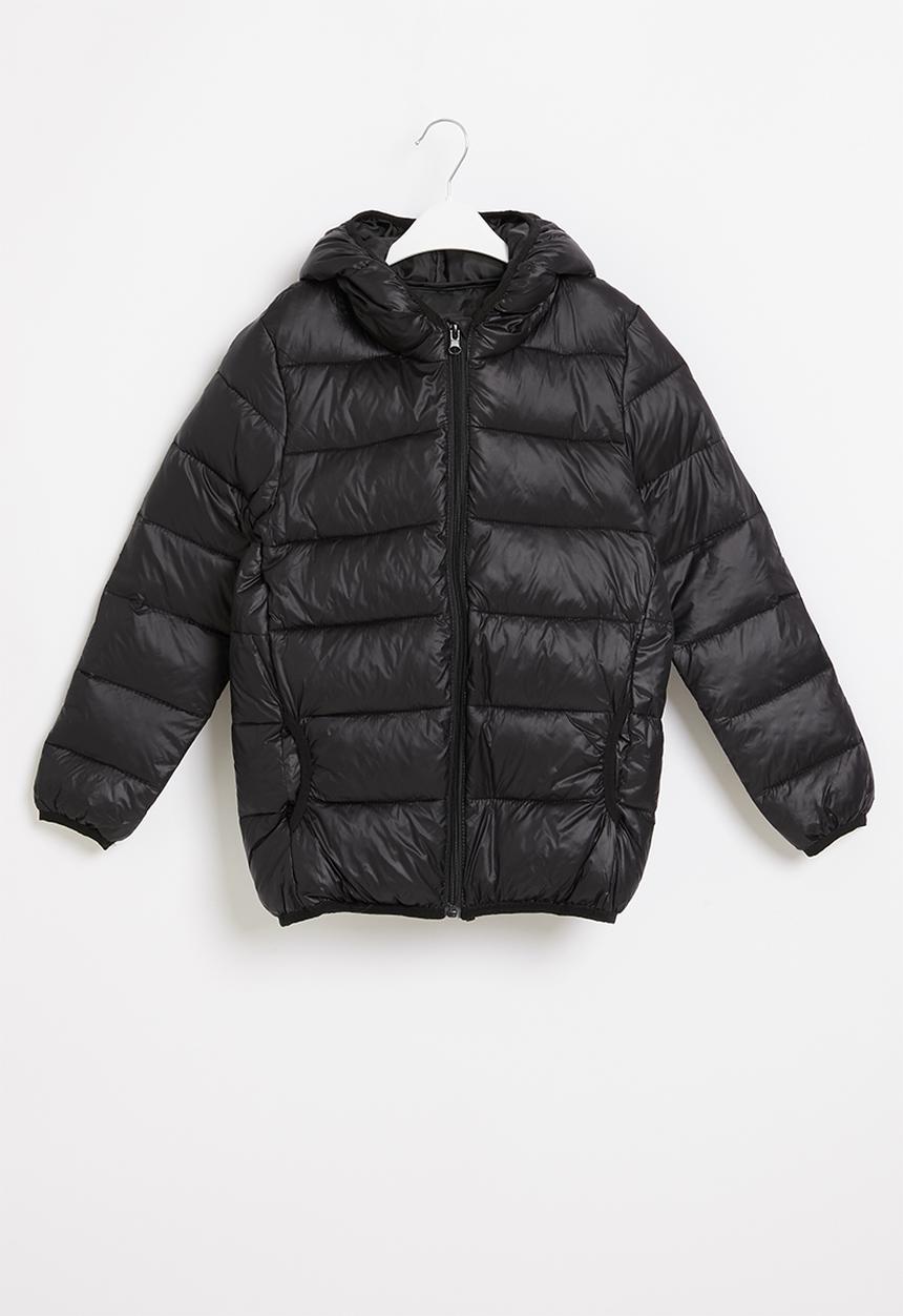 Rebel Republic - Tween boys hooded bomber jacket - black