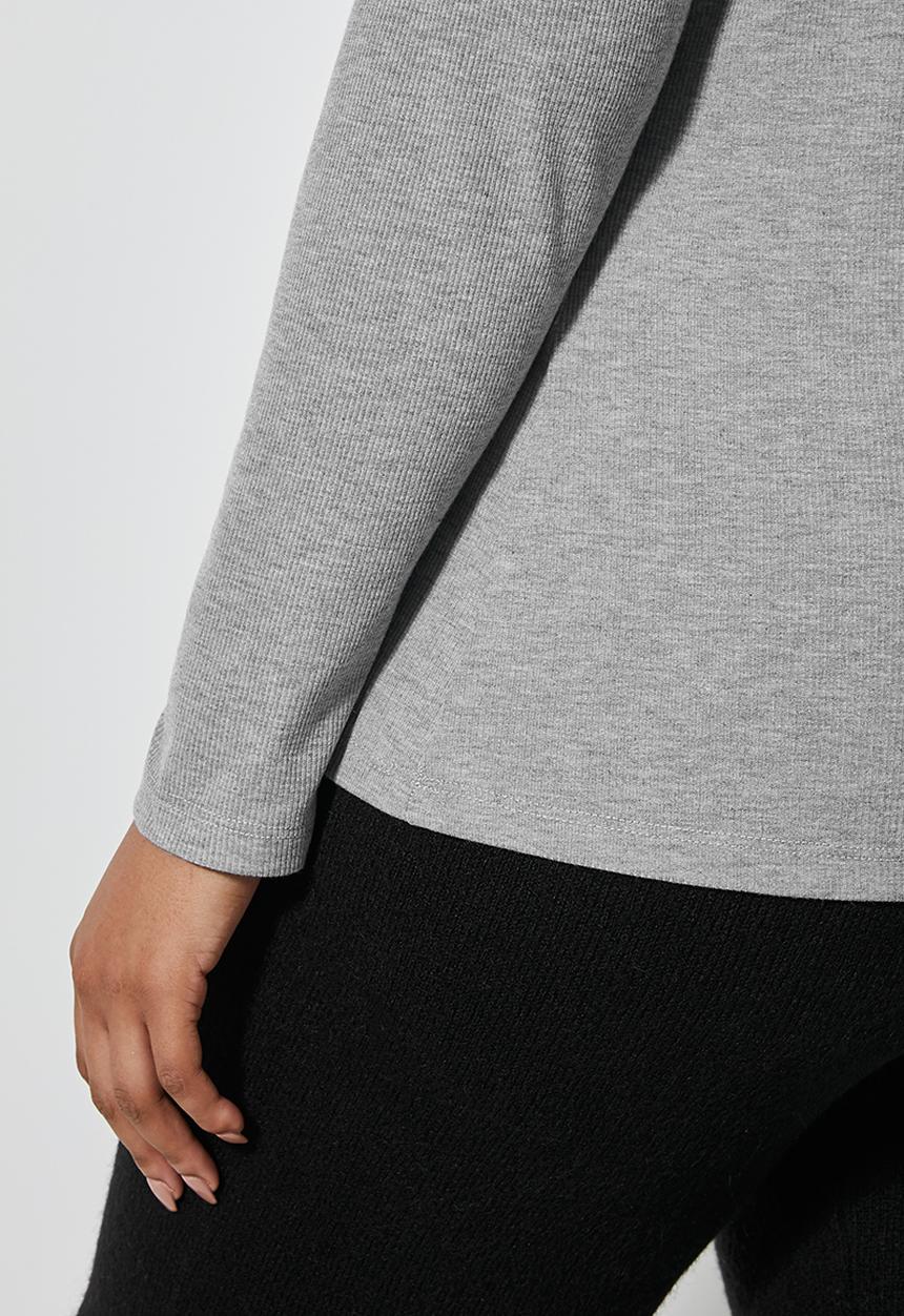 Superbalist - Single rib poloneck - grey 