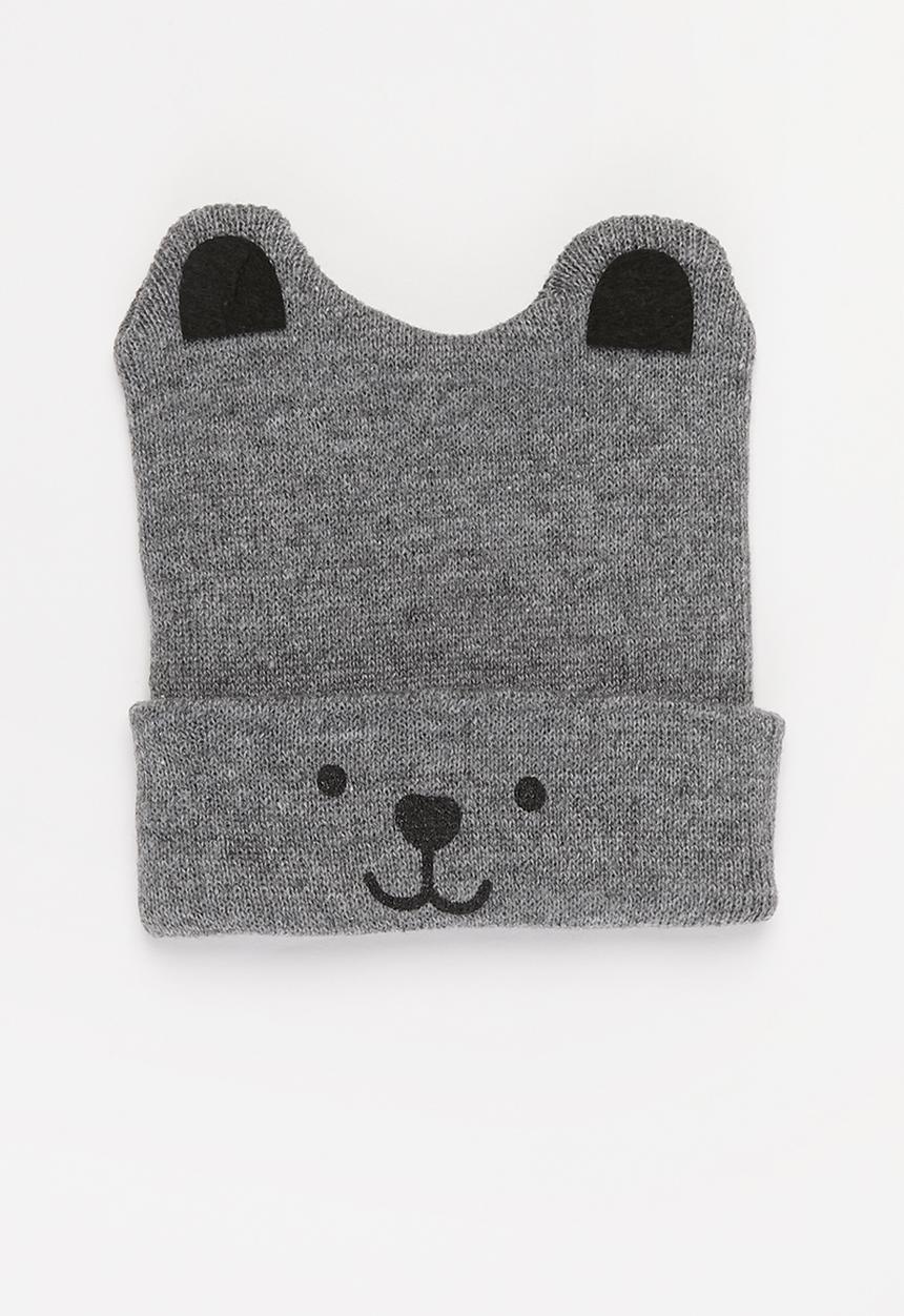 Pop Candy - Boys 2 pack character beanies - blue & grey 