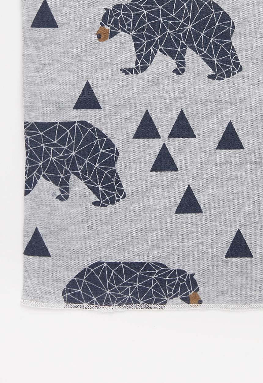 Pop Candy - Boys faux fur polar bear beanie & snood set - grey