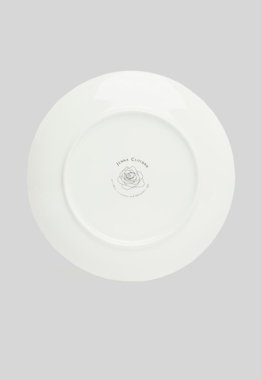 Jenna Clifford - Embossed lines dinner set 16 piece - cream