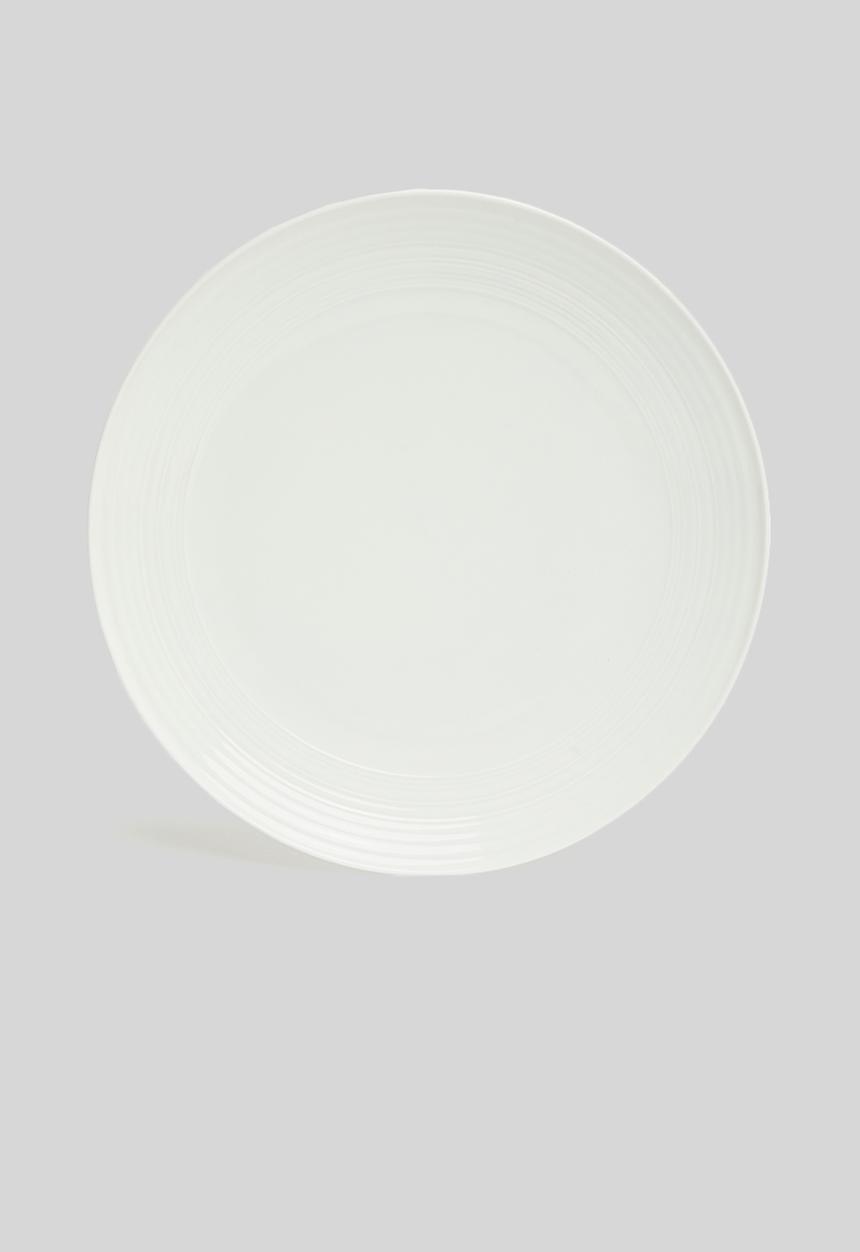 Jenna Clifford - Embossed lines dinner set 16 piece - cream