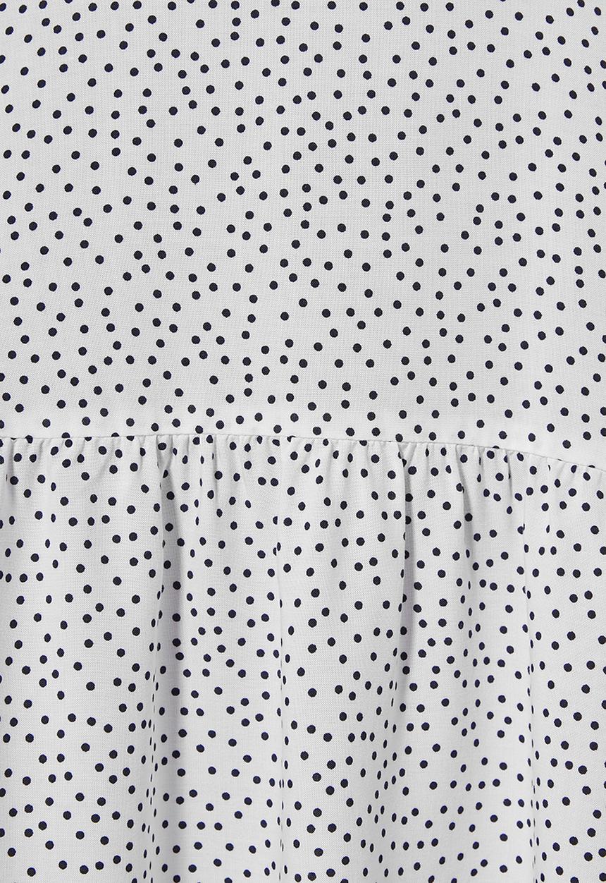 Superbalist - Dropped waist tier dress - white & black 