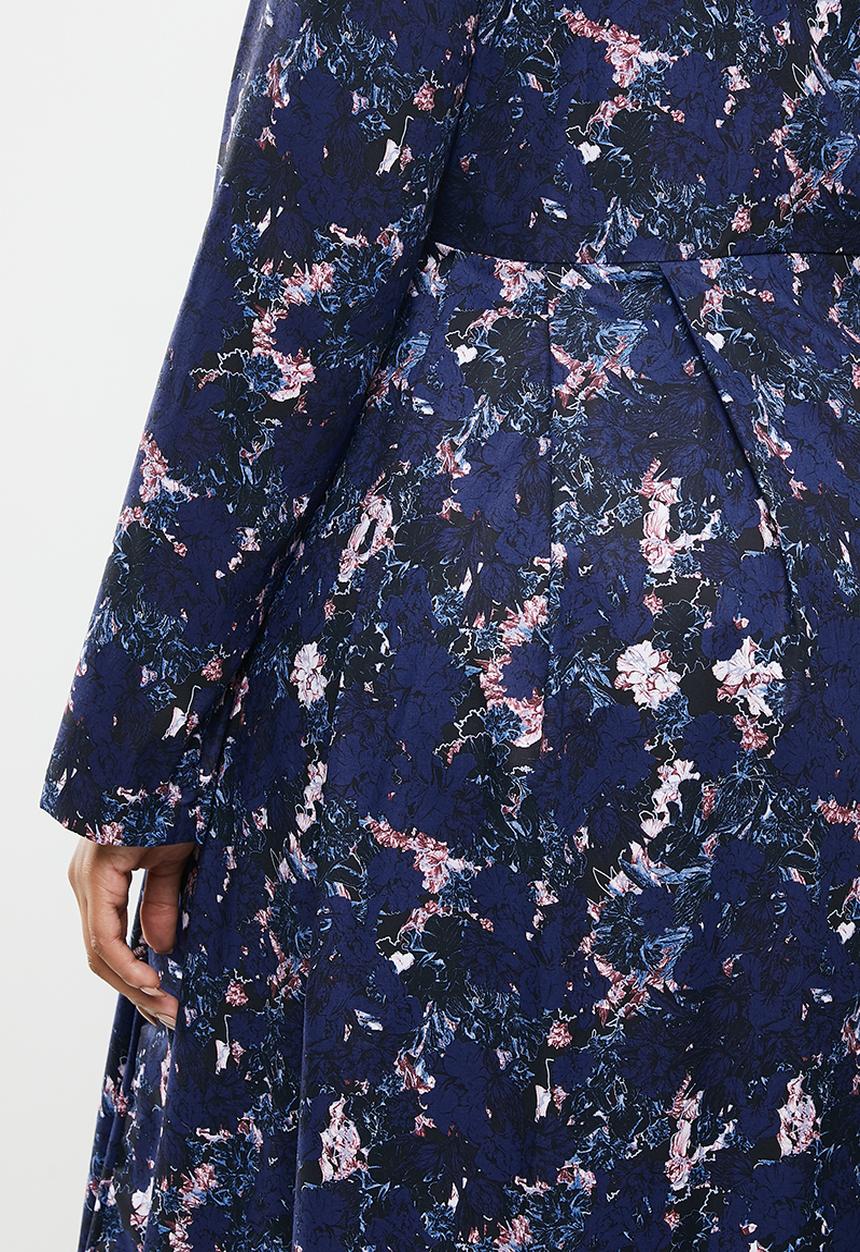 AMANDA LAIRD CHERRY - Plus mooi dress - navy
