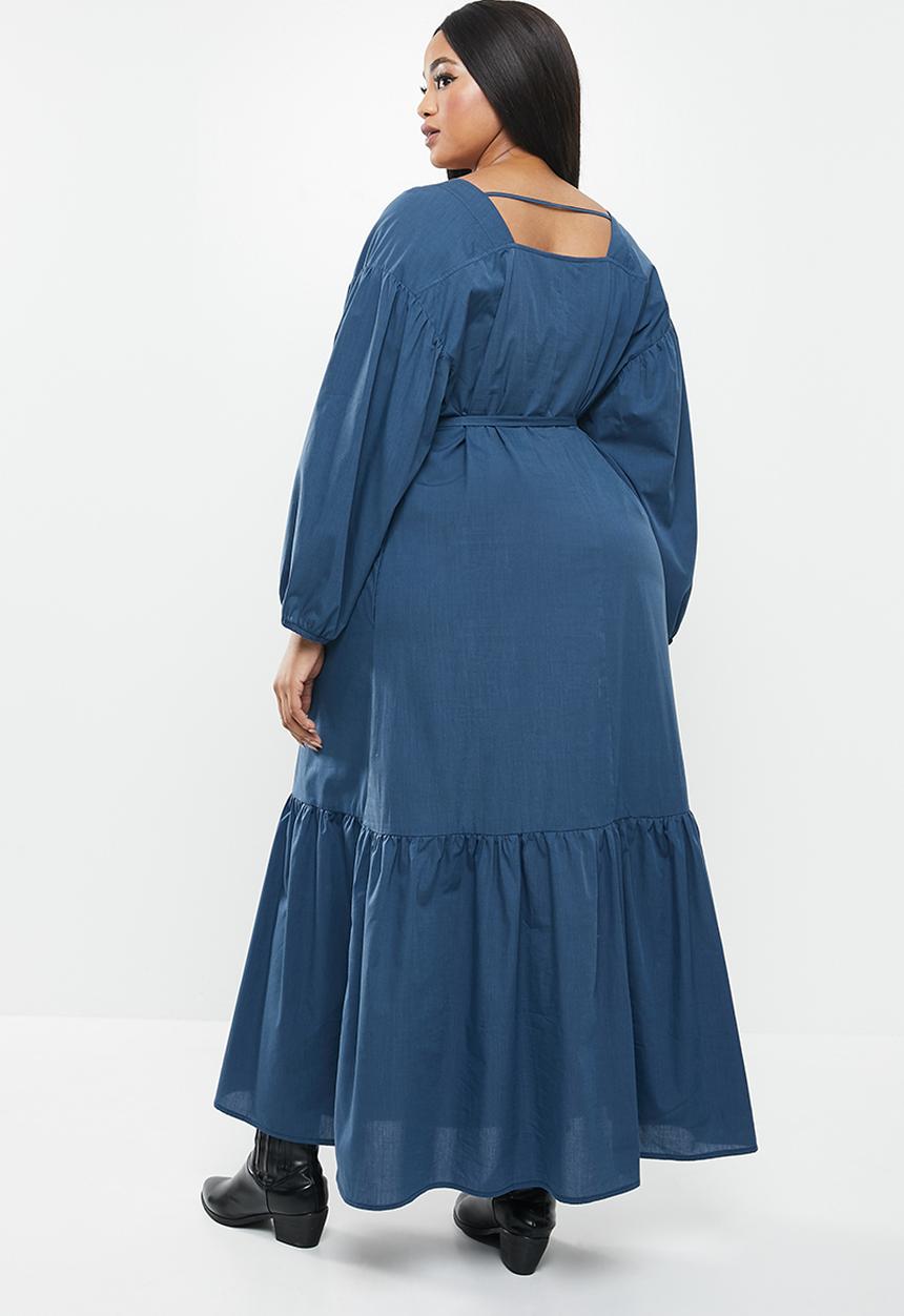 AMANDA LAIRD CHERRY - Plus sand dress - blue 