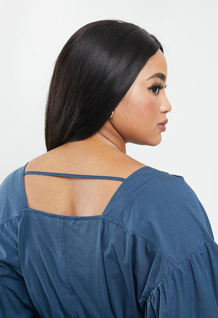 AMANDA LAIRD CHERRY - Plus sand dress - blue 