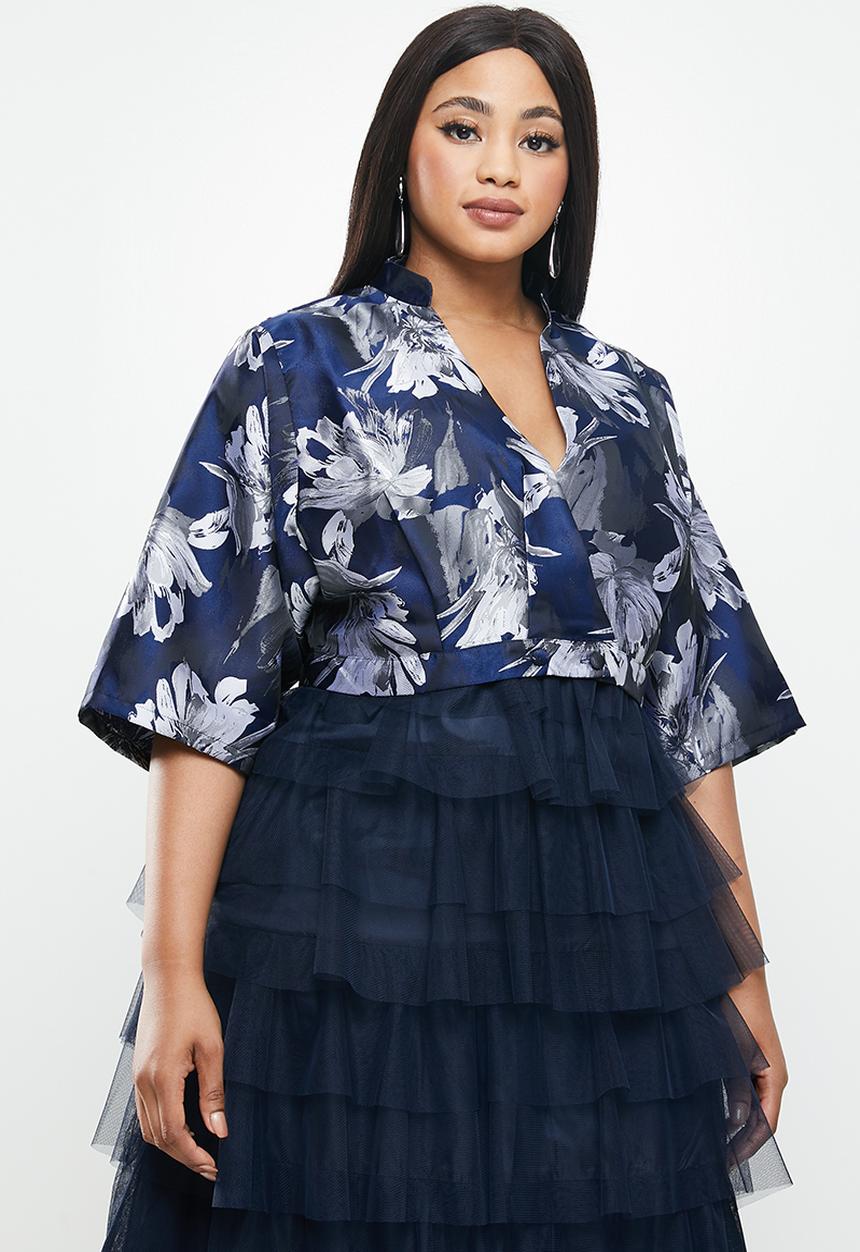AMANDA LAIRD CHERRY - Plus zimbani bolero - navy