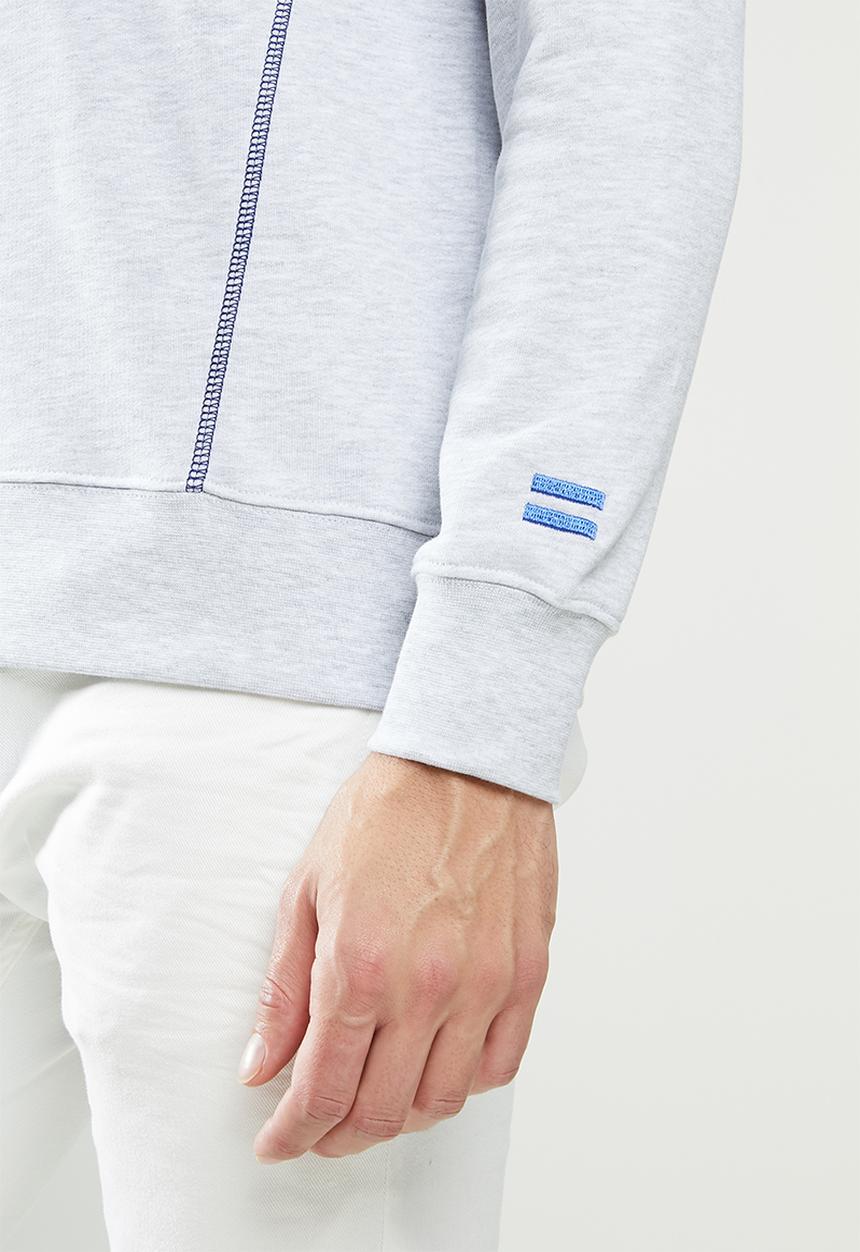 Replay - Replay raised print crew fleece - grey