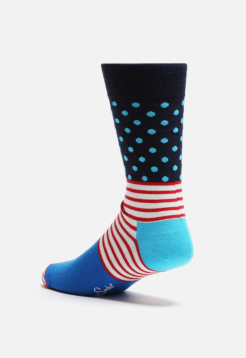 Happy Socks - Stripe Dot Socks 
