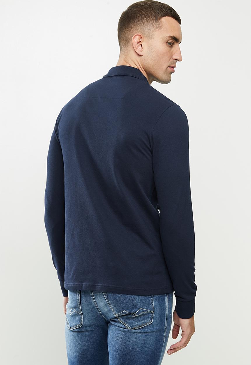 Replay - Replay long sleeve golfer - navy