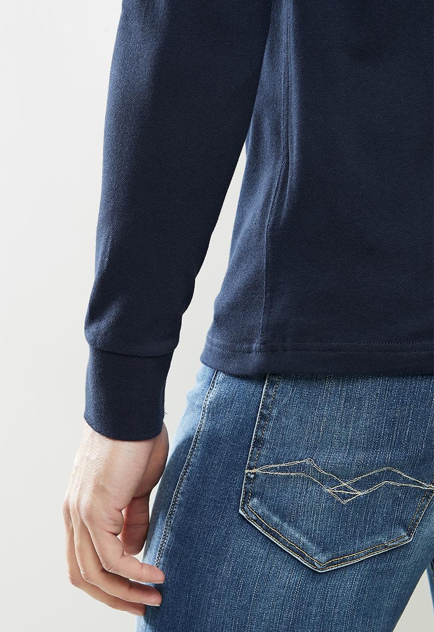 Replay - Replay long sleeve golfer - navy
