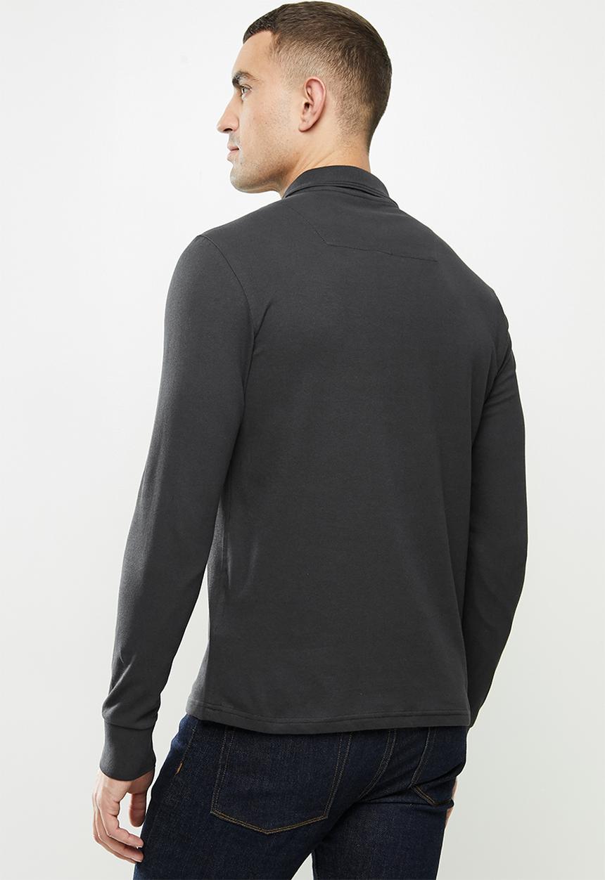 Replay - Replay long sleeve golfer - black