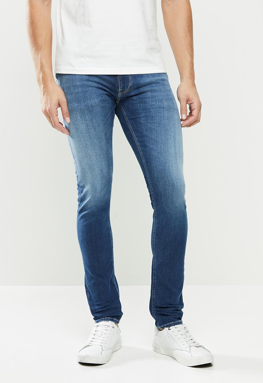 Replay - Replay skinny hyperflex mid - blue