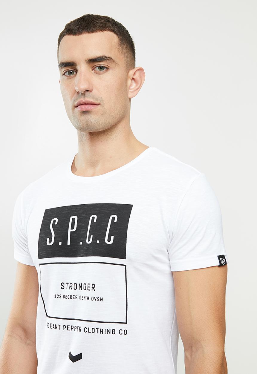 S.P.C.C - Cheshire scooped hem tee - white