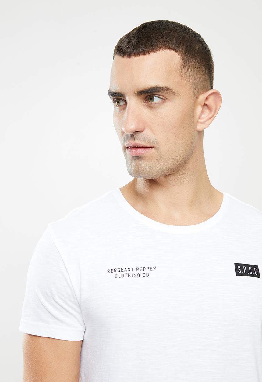 S.P.C.C - Beam straight hem tee - white