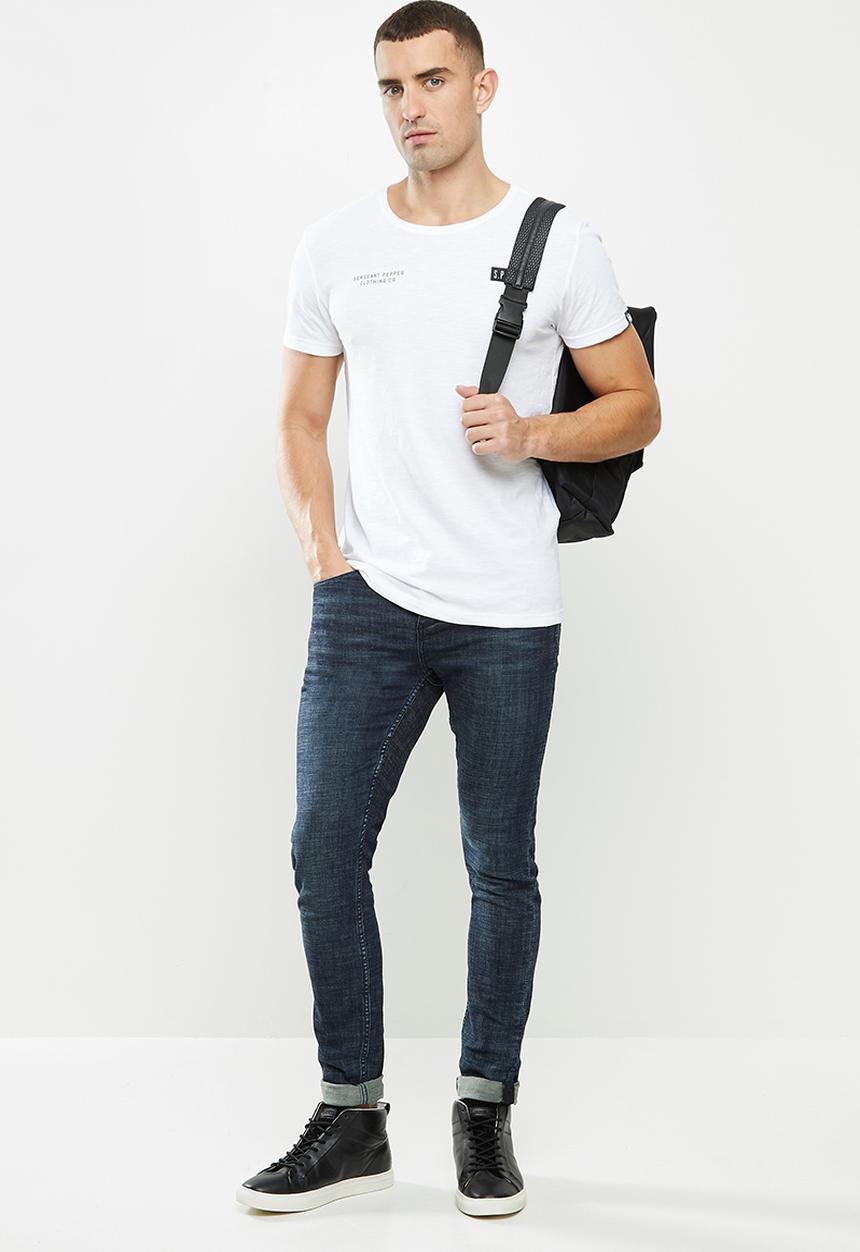 S.P.C.C - Beam straight hem tee - white