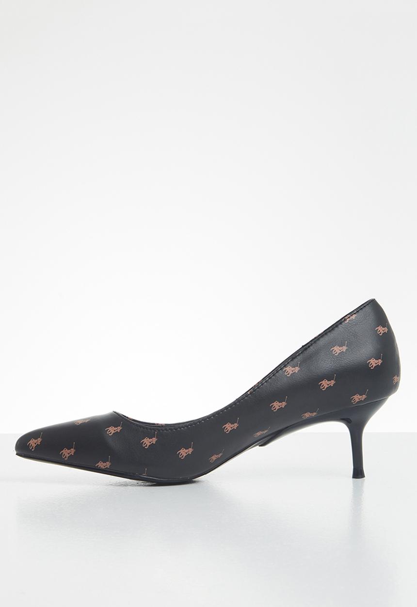 POLO - Anna monogram court - black