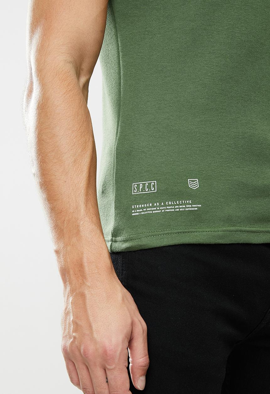 S.P.C.C - Dynamo straight hem tee - khaki