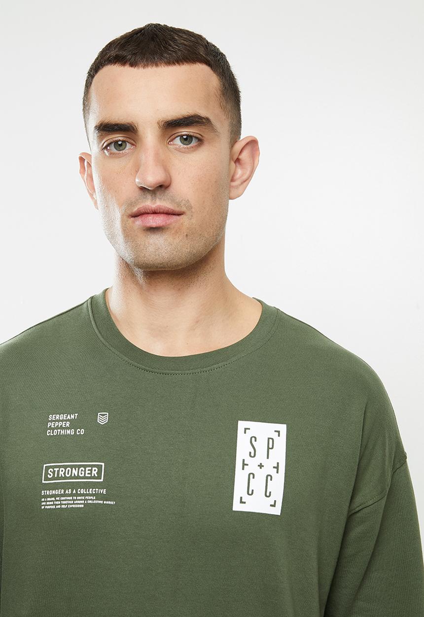 S.P.C.C - Clemens crew neck sweat - khaki