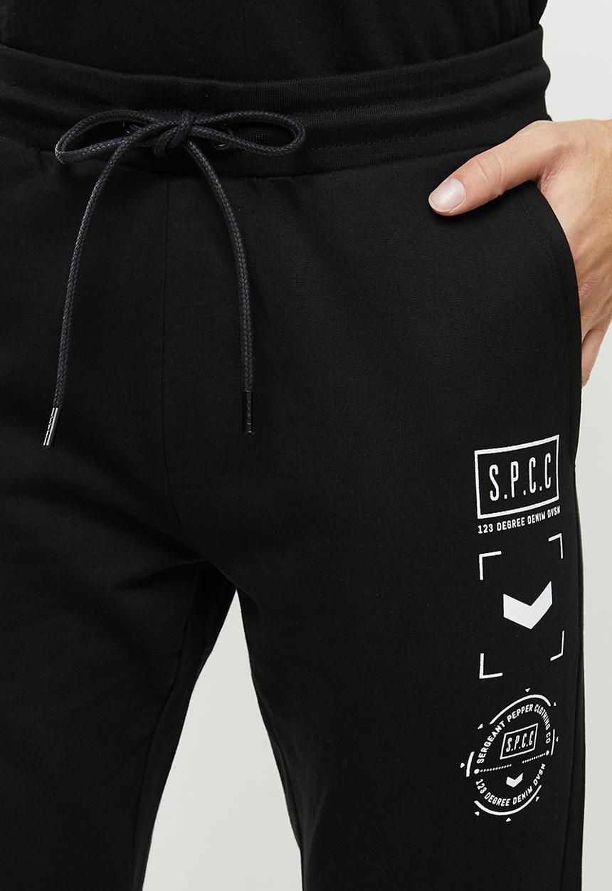 S.P.C.C - Charter elasticated track pants - black