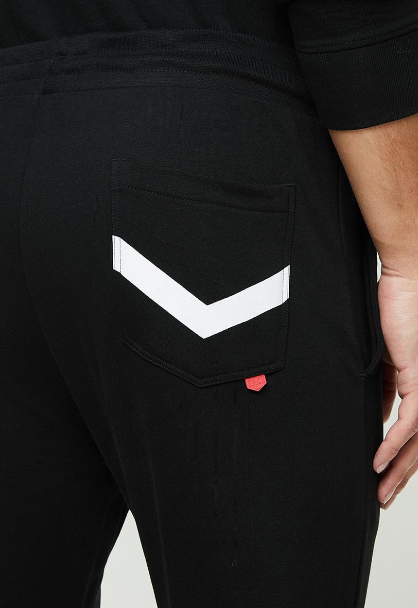 S.P.C.C - Charter elasticated track pants - black
