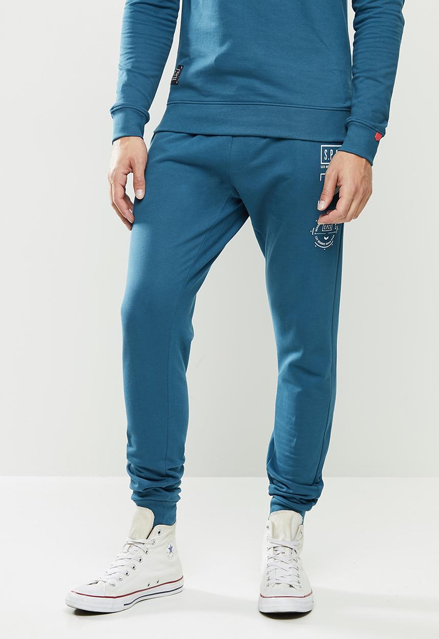 S.P.C.C - Charter elasticated track pants - teal