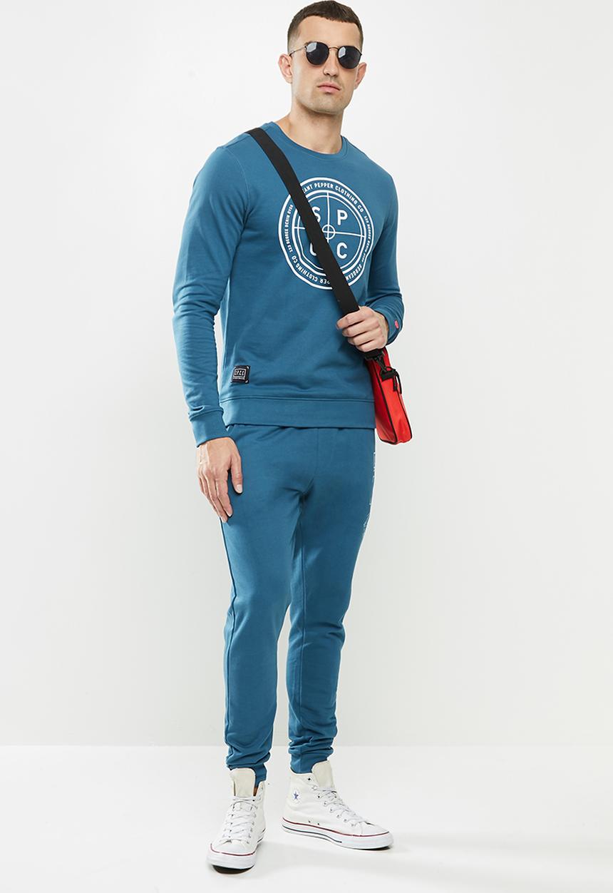 S.P.C.C - Charter elasticated track pants - teal