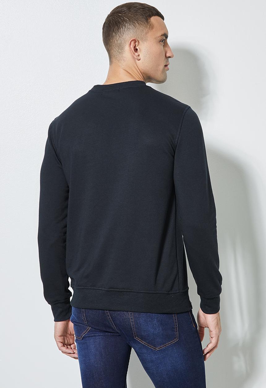 Superbalist - Brewer branded pullover crew neck sweat - navy