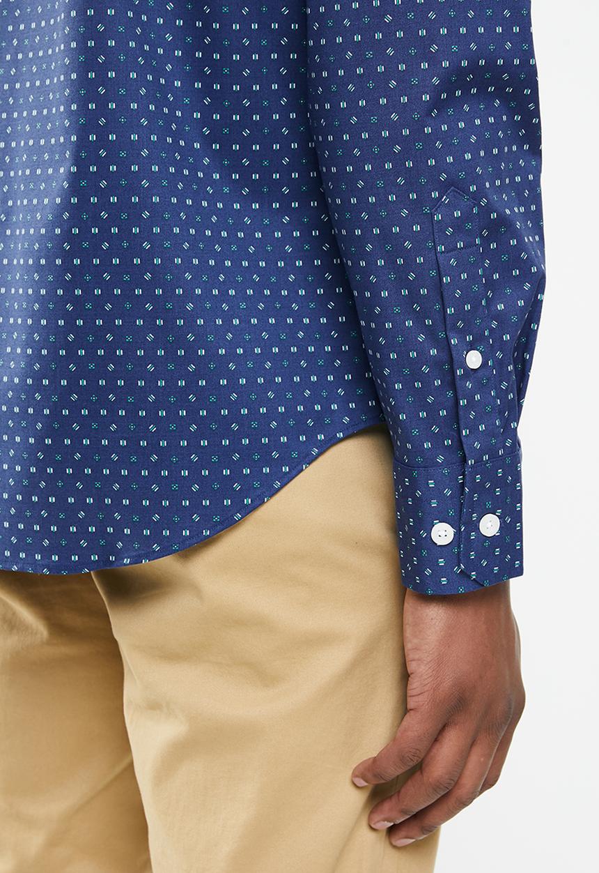 Nautica - Blue depths print shirt - navy