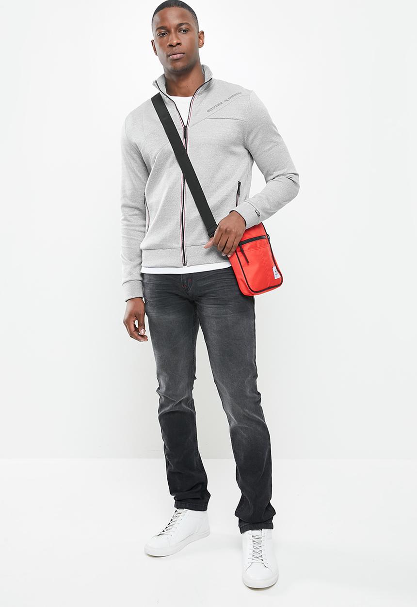 SOVIET - Miller zip through hoodie - grey 