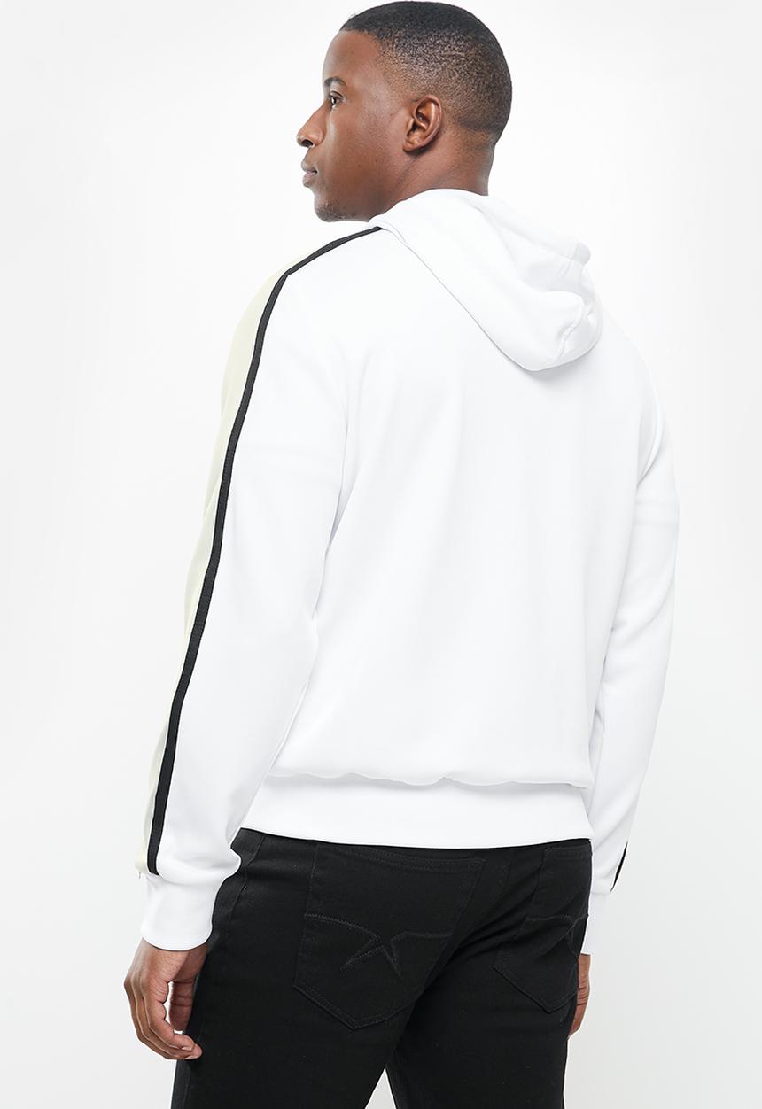 SOVIET - Beasley active zip through sweat top - white