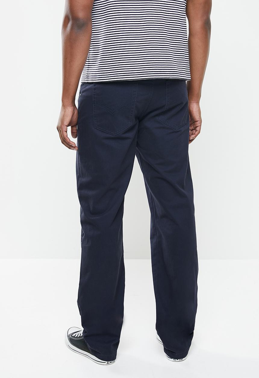 SOVIET - Voyger 5 pocket chino - navy