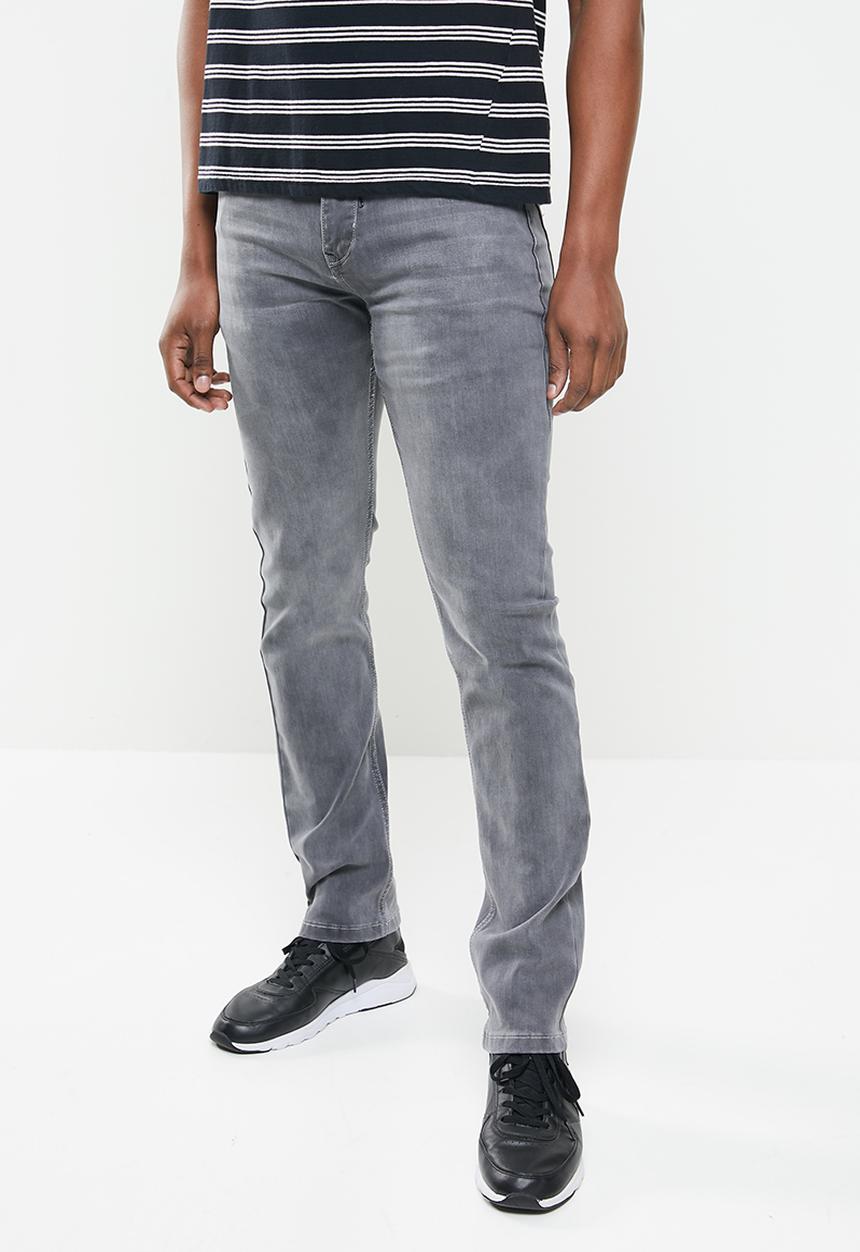 SOVIET - Nikolay slim leg fashion denim - grey