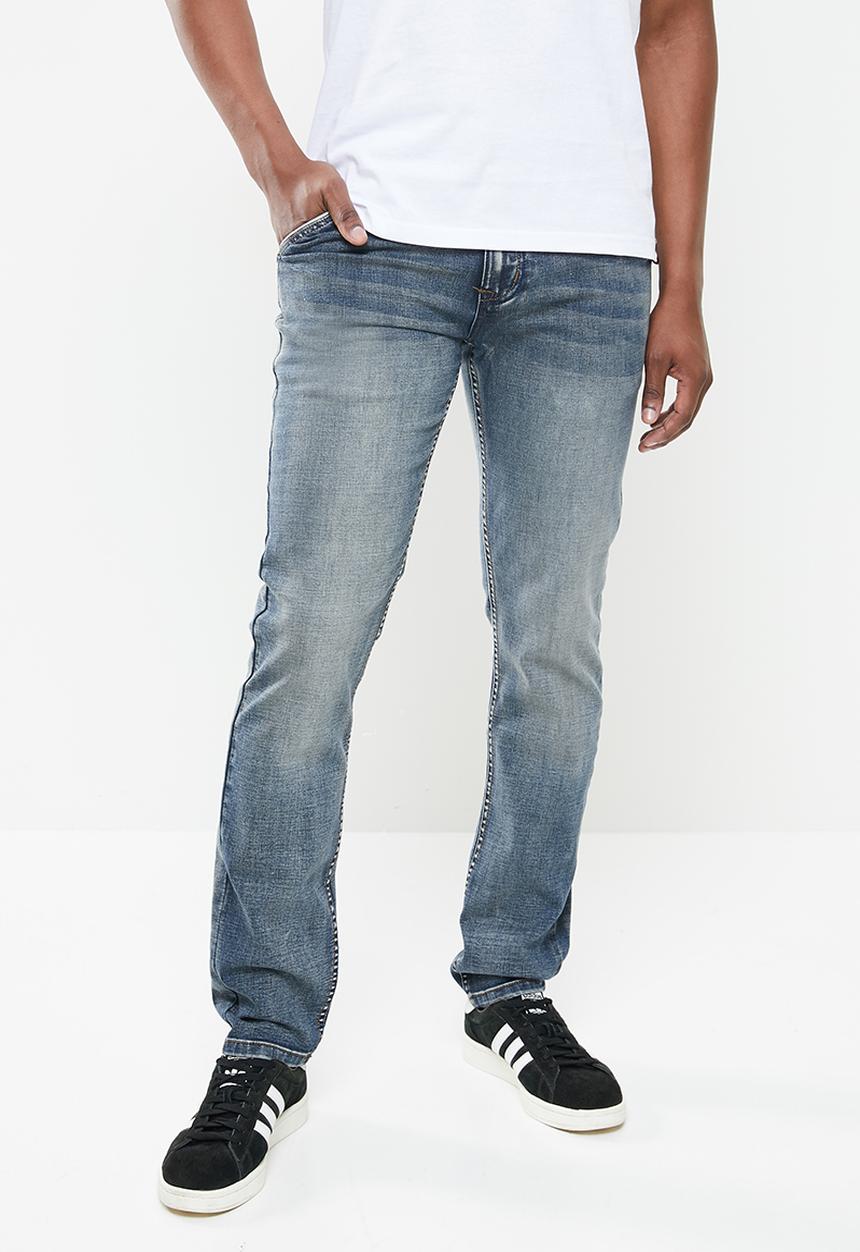 SOVIET - Hector slim leg fashion denim - vintage blue