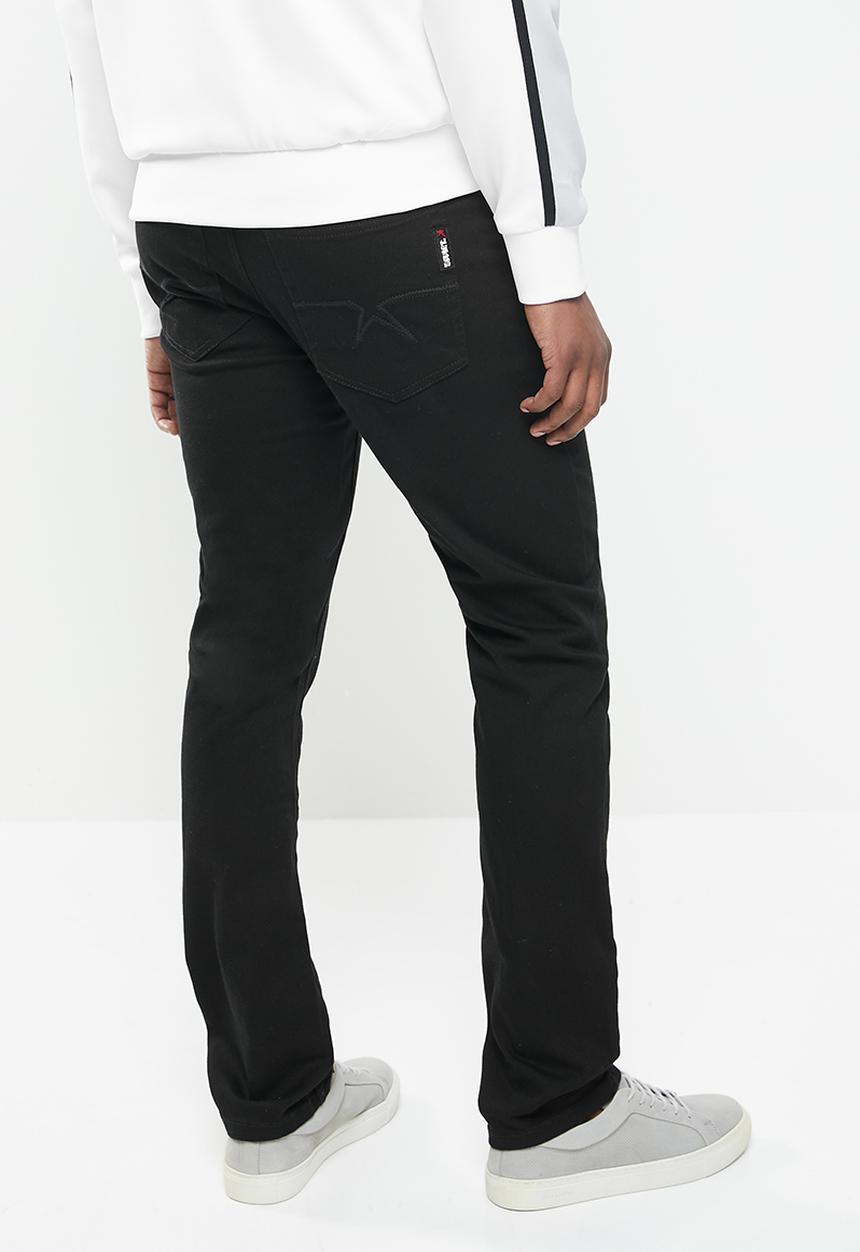 SOVIET - Strikers #9 mens basic skinny denim - black